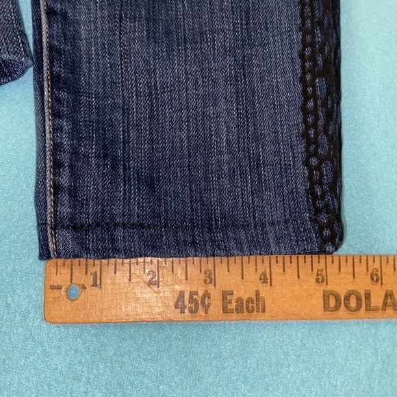 CURRENT/ELLIOT The rolled skinny loved tux black lace blue denim NEW size 27 - Picture 13 of 15